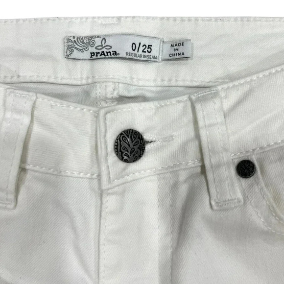Prana White Skinny Jeans 0 - Picture 4 of 4